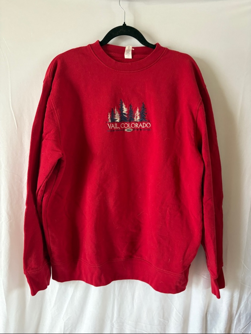 Vail Colorado Red Crewneck Sweatshirt